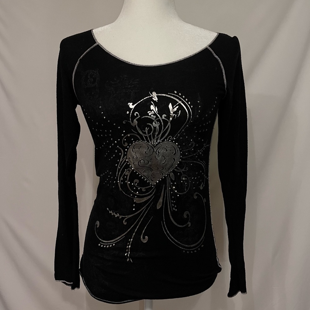 Rue 21 Silver Detailed Long Sleeve